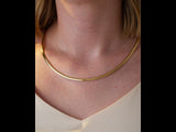 14K Yellow Gold 4 mm Omega 18" Chain