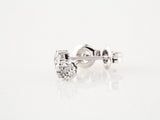 14K White Gold 1/10 CTW Natural Diamond Cluster Earrings