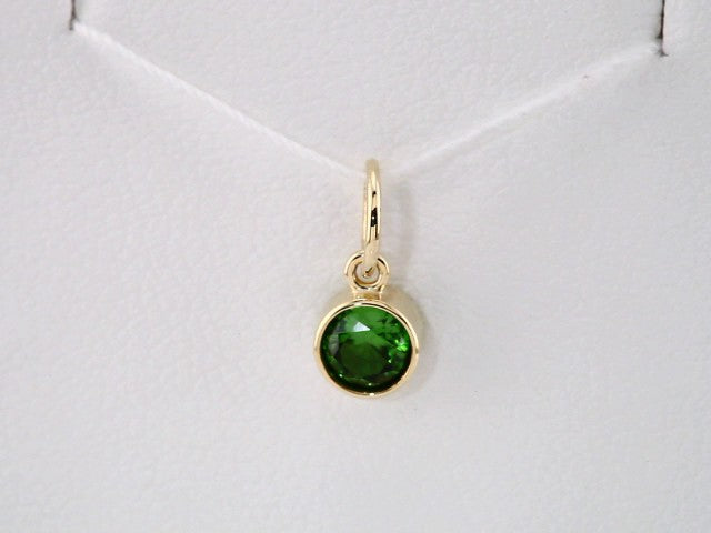 14K Yellow Posh Mommy® Imitation Peridot Charm/Pendant