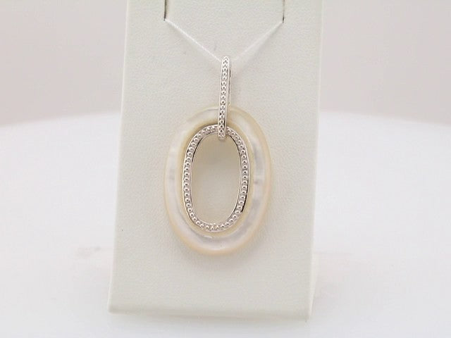 Sterling Silver Mother of Pearl Pendant