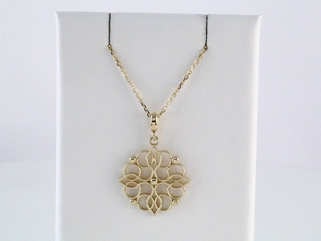 14K Yellow Floral 18" Necklace