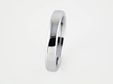 White Tungsten 4 mm Comfort-Fit Half Round Band Size 7.5