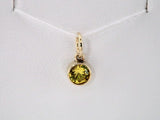 14K Yellow Posh Mommy® Imitation Citrine Charm