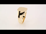 14K Yellow Gold Square Signet Ring