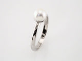 14K White Gold 6.5-7 mm Cultured White Freshwater Pearl Ring
