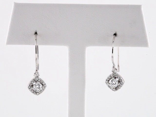 14K White 5/8 CTW Natural Diamond Earrings