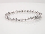 14K White Gold 2 1/2 CTW Natural Diamond 7.5" Bracelet