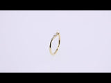 14K Yellow Gold Cultured White Seed Pearl & .03 CTW Natural Diamond Contour Band
