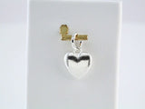 Sterling Silver Posh Mommy® Puffed Heart Charm