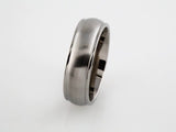 Titanium 7 mm Grooved Inlay Comfort-Fit Band
