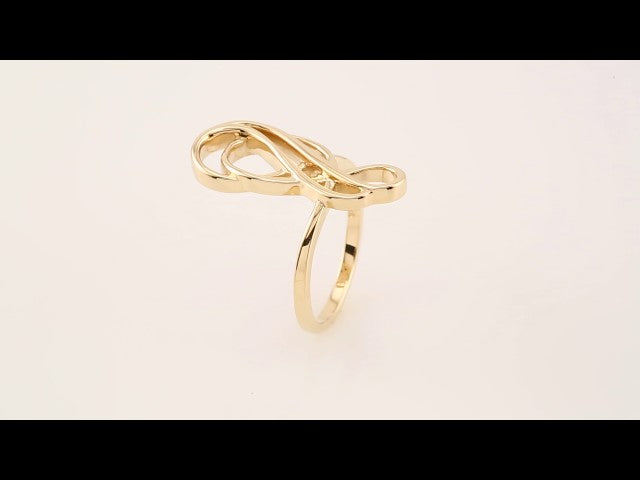 14K Yellow Freeform Ring