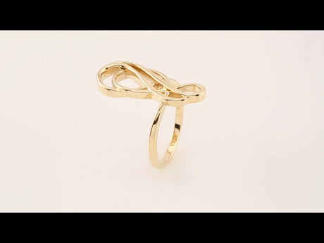 14K Yellow Freeform Ring