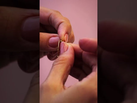 14K Yellow Flexible Endless Tube 20 mm Hoop Earrings