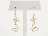 14K Yellow Butterfly Earrings