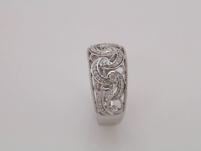 14K White 1/3 CTW Natural Diamond Ring