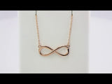 14K Rose Gold Infinity-Inspired 16-18" Necklace