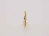 14K Yellow 1.6 mm Hammered Stackable Ring