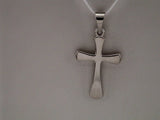 14K White Gold Cross Pendant