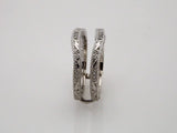 14K White Gold .05 CTW Natural Diamond Ring Guard