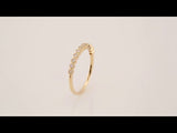 14K Yellow Gold 1/6 CTW Natural Diamond Anniversary Band Size 7