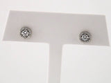 14K White 3/8 CTW Natural Diamond Halo-Style Earrings