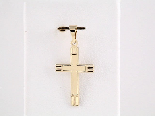 14K Yellow 18X12 mm Cross Pendant