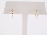 14K Yellow Gold Youth Hinged 12.5 mm Hoop Earrings