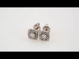 14K White Gold 1/2 CTW Natural Diamond Earrings