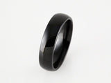 Tungsten 7.5 Comfort-Fit Half Round Band Size Black PVD