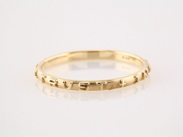 14K Yellow Prayer Ring Size 7