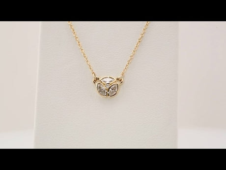 14K Yellow Gold 1/5 CTW Natural Diamond 16-18" Necklace