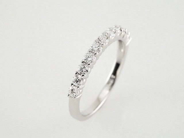 14K White Gold 7/8 CTW Natural Diamond Anniversary Band