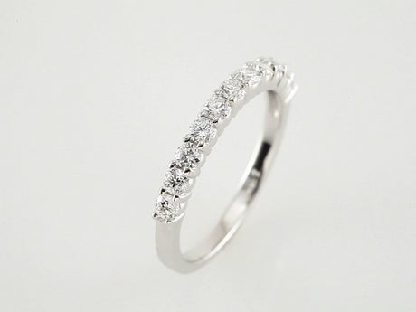 14K White Gold 7/8 CTW Natural Diamond Anniversary Band