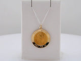 14K Yellow 18 mm Round St. Raphael Medal
