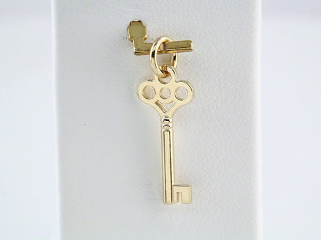 14K Yellow Gold Posh Mommy® Key Charm/Pendant