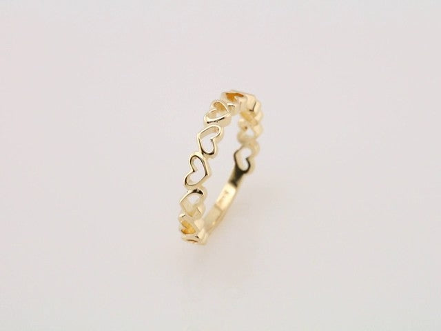 14K Yellow Gold Heart Ring