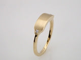 14K Yellow .03 CTW Natural Diamond 18x5 mm Signet Ring