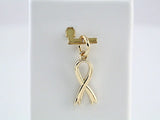 14K Yellow Posh Mommy® Breast Cancer Awareness Charm