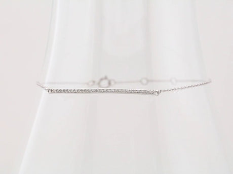 14K White Gold 1/6 CTW Natural Diamond 6-8" Bracelet