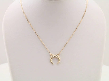 14K Yellow Gold .025 CTW Natural Diamond 16-18" Necklace 