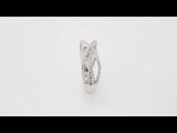 14K White 1/2 CTW Natural Diamond Criss-Cross Ring