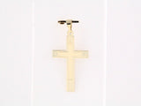 14K Yellow 21.5x12 mm Cross Pendant