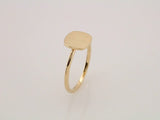 14K Yellow Be Posh® Engravable Signet Ring