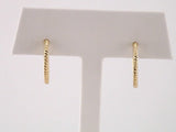 14K Yellow Gold Rope 17 mm Hoop Earrings
