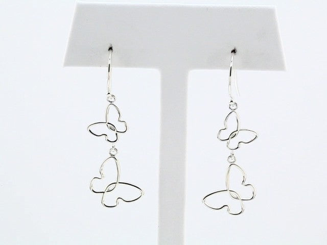 Sterling Silver Butterfly Earrings