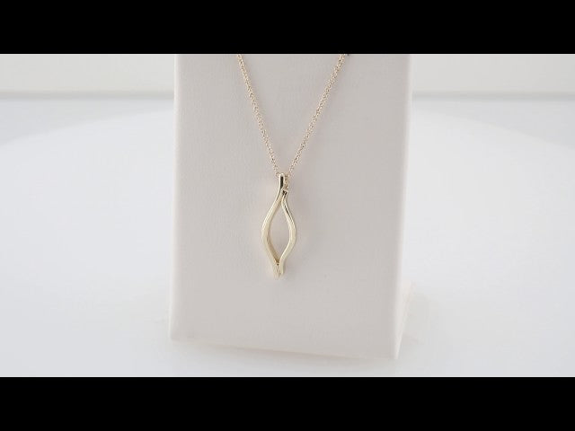 14K Yellow Freeform 16-18" Necklace