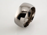 Titanium 10 mm Domed Polished Band