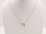 14K Yellow Gold .025 CTW Natural Diamond 16-18" Necklace 