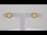 14K Yellow Gold 1/4 CTW Natural Diamond Engravable Earrings  