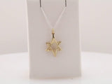 14K Yellow 20.75x15.25 mm Star of David Pendant